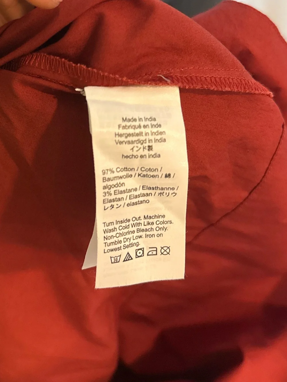 J. Crew Red 3/4 Sleeve Cotton Maxi Dress